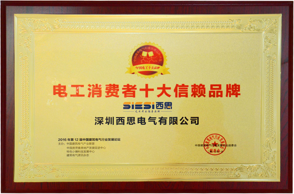 电工消耗者十大信任品牌